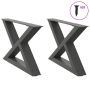Kavos staliuko kojos, 2 vnt., antracito spalvos, 50x(30-31,3) cm, plienas