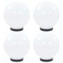 LED lempos, rutulio formos, 4vnt., sferinės, 20cm, PMMA