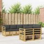 Lauko sofos komplektas 8 pcs Balta ir antracito
