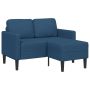 2-vietė sofa su L formos mėlynu 125 cm audiniu