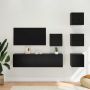 TV spintelių komplektas 6 pcs 60 x 30 x 30 cm Juodojo ąžuolo