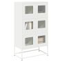 Highboard White 68x39x123 cm Plienas