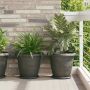 Apvalus gėlių vazonas 6 pcs Juoda Ø 26 x 21.5 cm Plastmasė