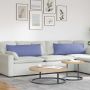 Sofa Pagalvės 2 pcs Džinsinės mėlynos 120 x 40 cm audinys