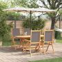 Sodo valgomojo komplektas 5 pcs Antracitas
