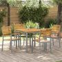 Sodo Kėdė 4 pcs Ruda 56 x 57 x 87 cm Kietos akacijos mediena