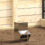 Vištų lesykla Sidabro 20 x 25 x 35 cm Cinkuota plienas