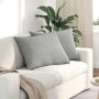 Sofa Pagalvės 2 pcs Šviesiai pilka 70 x 50 cm audinys
