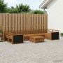 Lauko sofos komplektas 8 pcs Natūrali Kietos akacijos mediena