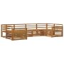 Lauko sofos komplektas 6 pcs Natūrali