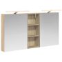 Vonios spintos komplektas su lentyna 3 pcs 130 x 14,5 x 70 cm