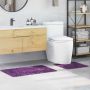 Antisklidus vonios kilimėlių rinkinys 2 pcs Violetinė PP