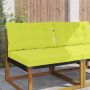 Lauko sofa pagalvėlė 2 pcs Žalia Poliesteris