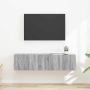 TV sieninė spintelė 2 pcs Pilkas Sonoma 60 x 31 x 29,5 cm