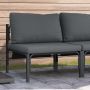 Lauko Baldai su pagalve Antracitas 80 x 80 x 71 cm Plienas