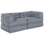 Modulinė sofa 2 pcs Pilka 140 x 70 x 56 cm Audinys