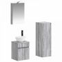 Vonios baldų rinkinys 4 pcs Pilka Sonoma