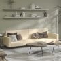 Dvivietė sofa-lova, kreminės spalvos, aksomas
