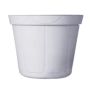 Vazonas Uniplastex Classic UDC14, plastikinis, Ø14cm, baltas