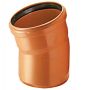 Lauko kanalizacijos alkūnė Wavin, Ø 160 mm, 15°