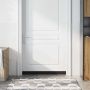 Sukabinamų durų šepetėlių sandarikliai 2 pcs Balta 100 cm