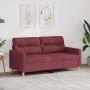 Dvivietė sofa, raudonojo vyno spalvos, 140cm, audinys