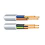 Kabelis Lietkabelis H03VV-F, 2 x 0,75 mm², baltas