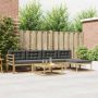 Lauko sofos komplektas 6 pcs Balta ir antracito 79 x 79 x 37 cm