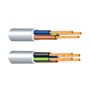 Kabelis Lietkabelis BVV-LL, 3 x 1 mm², baltas
