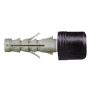 Durų atrama Haushalt HTS09, 40 mm x 9 mm, guma, juoda