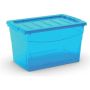 Daiktadėžė Omni Box M, mėlyna, su dangčiu, 30l