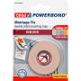 Dvipusė lipni juosta Tesa Powerbond, 1,5 m x 19 mm
