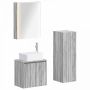 Vonios baldų rinkinys 4 pcs Pilka Sonoma