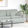 Modulinė sofa su porankiu ir pagalvėlėmis, šviesiai pilka, 100 cm