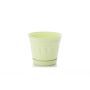 Vazonas Uniplastex Primavera UDP17, Ø 17 cm, baltas/žalias