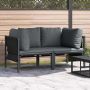Lauko Baldai 2 pcs Antracitas 80 x 80 x 71 cm Plienas