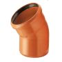 Lauko kanalizacijos alkūnė Wavin, Ø 110 mm, 22°