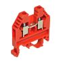 Pliusinis gnybtas ETI DIN, 4 mm², 2 viet., 32 A, raudonas