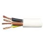 Kabelis Lietkabelis BVV-LL, 4 x 2,5 mm², baltas