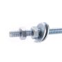 Strypas su 2 veržlėmis ir 2 poveržlėmis, M10 x 300 mm
