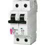 Automatinis jungiklis ETIMAT10, 2P, C, 10kA, 10 A