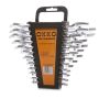Plokščių raktų rinkinys Okko, 6–32 mm, 12 vnt.