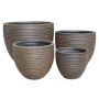 Vazonas Domoletti LT13793-4S, Ø 55 cm, rudas