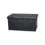 Pufas Domoletti XYF634B, juodas, 76.5 cm x 40.5 cm x 40.5 cm