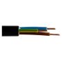Kabelis Lietkabelis CYKY-L, 3 x 2.5 mm², juodas