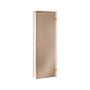 Saunos durys FLAMMIFERA 70x190cm, drebul/puš, bronz stiklas