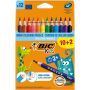 Spalvoti pieštukai BIC 887146, 12 spalvų