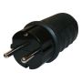 Kištukas N&L, 3P, 16A, 250V, IP44, juodos spalvos