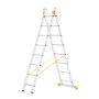 Aliuminės universalios kopėčios Forte Tools 8508, 2*8 pak