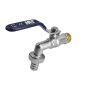 Sodo čiaupas 414601520, 1/2", 3/4" su išor. sriegiu
